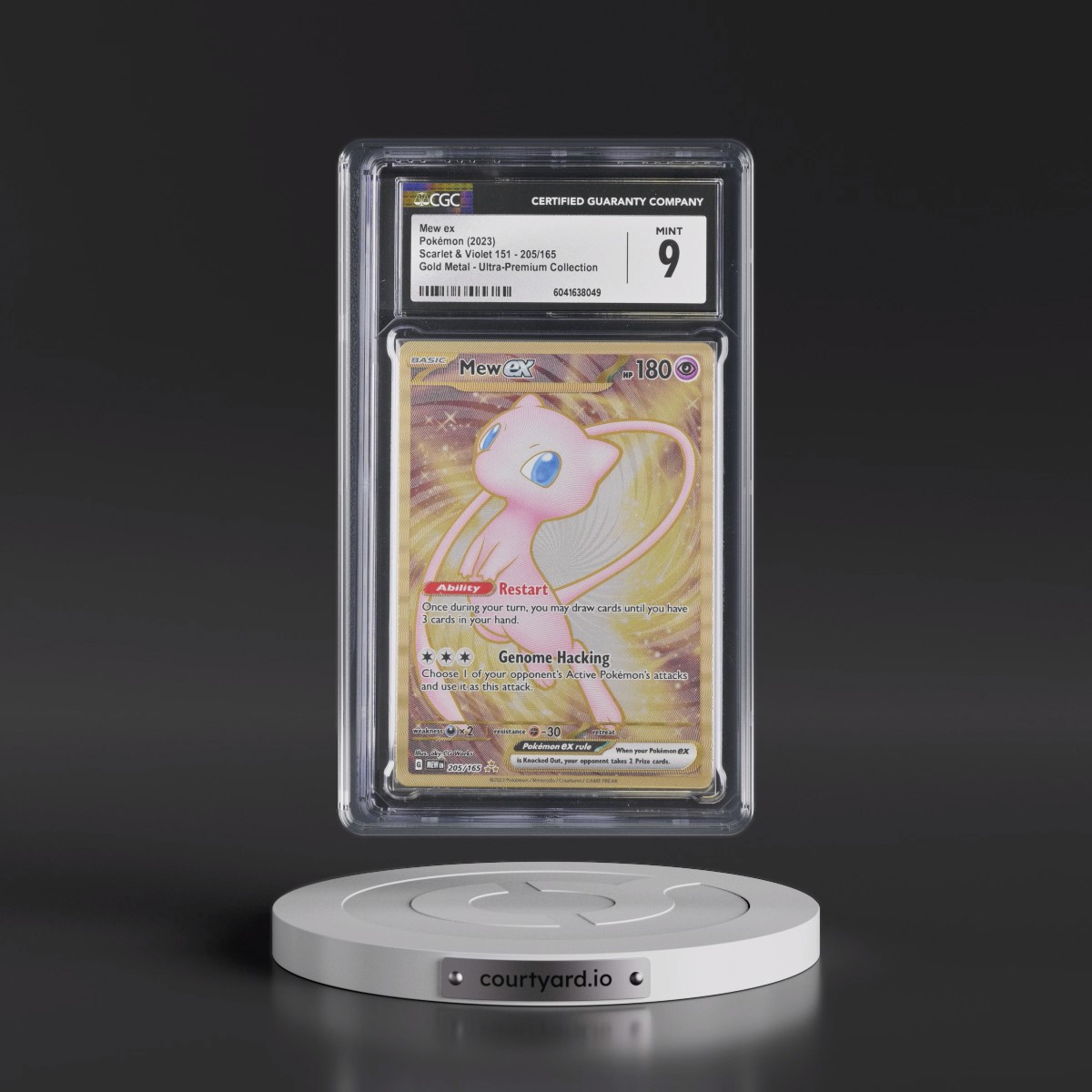 2023 Scarlet & Violet 151 - MEW EN #205/165 Mew ex - Hyper Rare Holo (CGC 9 MINT)