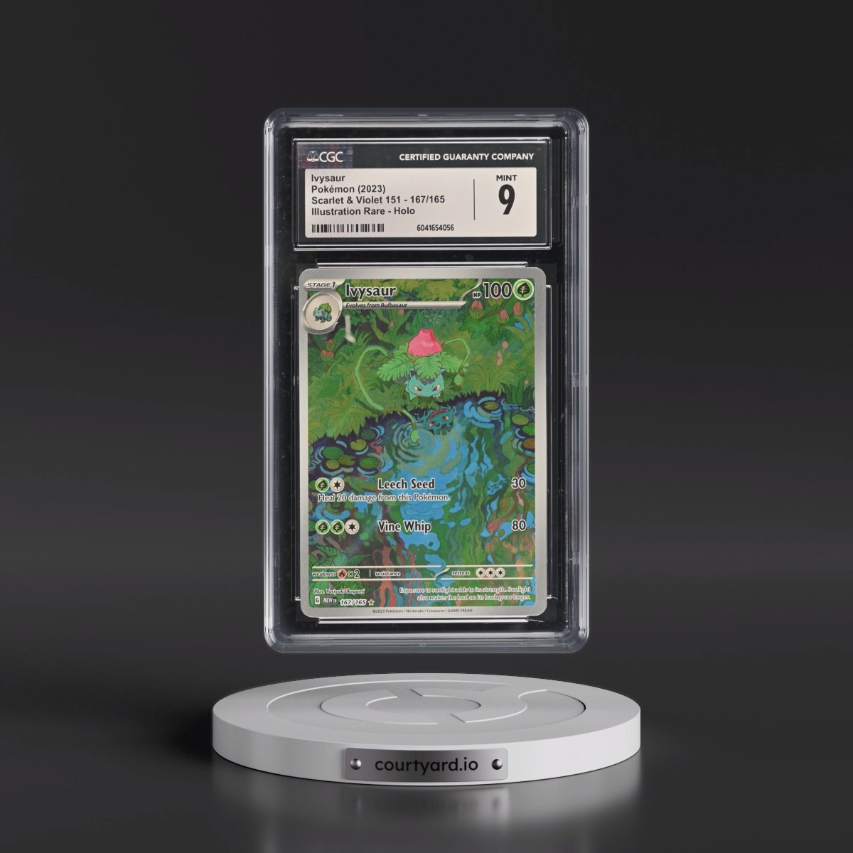 2023 Scarlet & Violet 151 - MEW EN #167/165 Ivysaur - Illustration Rare Holo (CGC 9 MINT)