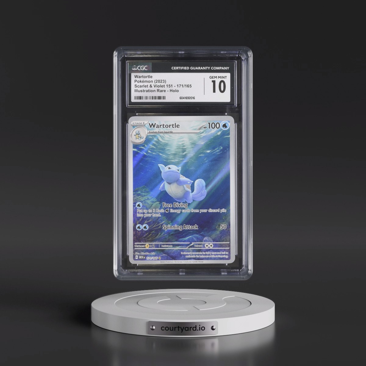 2023 Scarlet & Violet 151 - MEW EN #171/165 Wartortle - Illustration Rare Holo (CGC 10 GEM MINT)