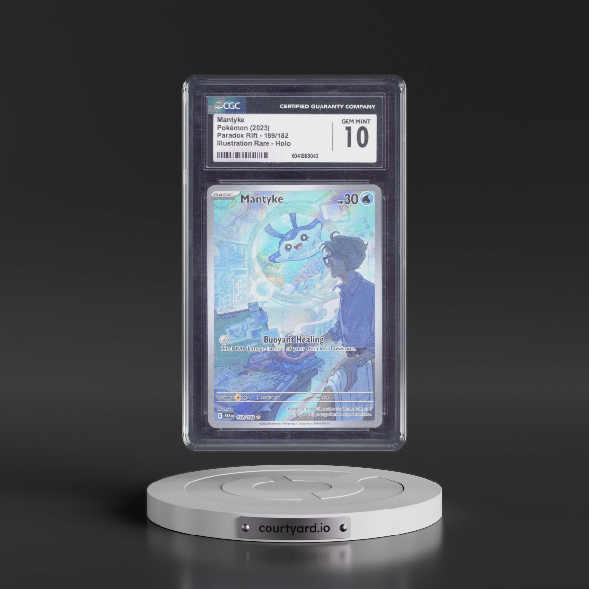 2023 Paradox Rift - PAR EN #189/182 Mantyke - Illustration Rare Holo (CGC 10 GEM MINT)