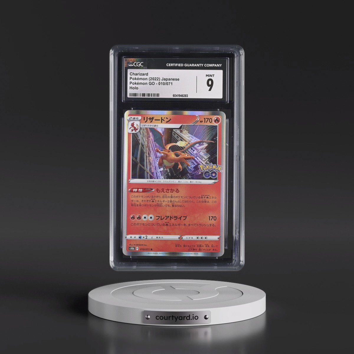 2022 Pokémon GO #010/071 Charizard - Holo (CGC 9 MINT)