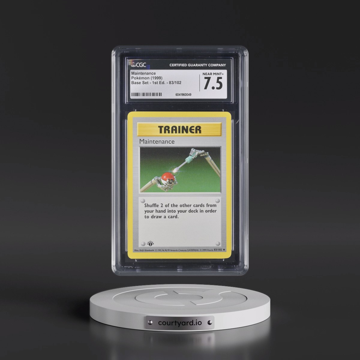 1999 Base Set #83/102 Maintenance - 1st Edition 1st Edition (CGC 7.5 NM+)