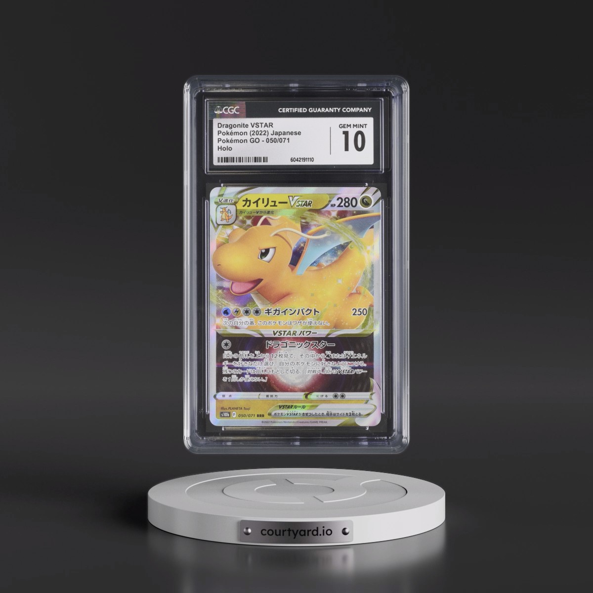 2022 Pokémon GO #050/071 Dragonite VSTAR - Holo (CGC 10 GEM MINT)