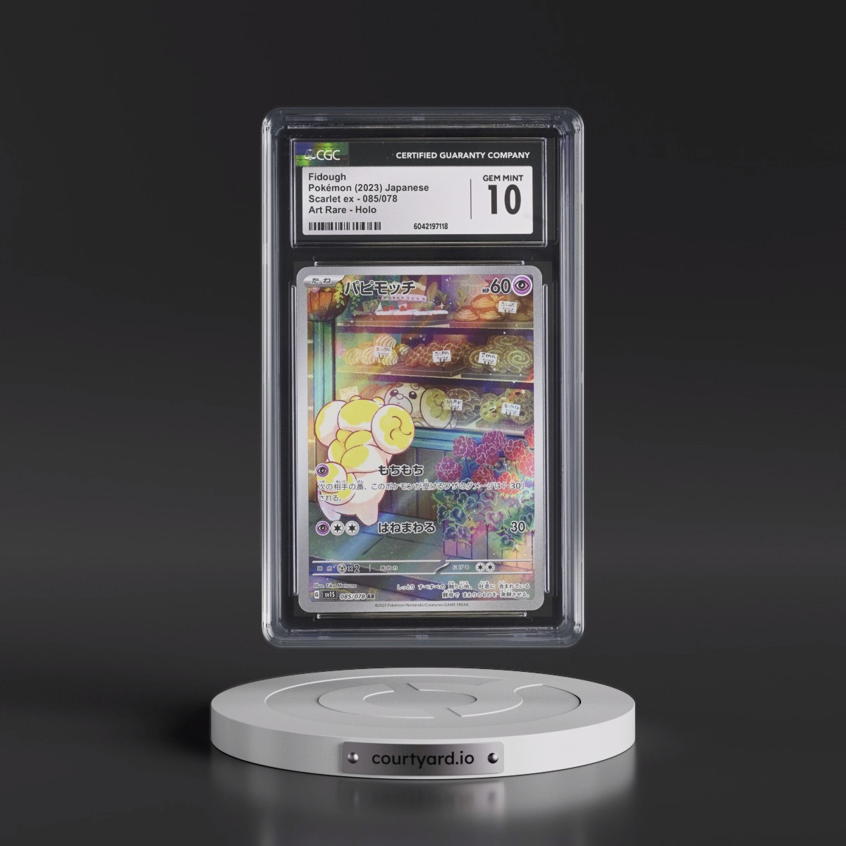 2023 Scarlet ex #085/078 Fidough - Art Rare Holo (CGC 10 GEM MINT)
