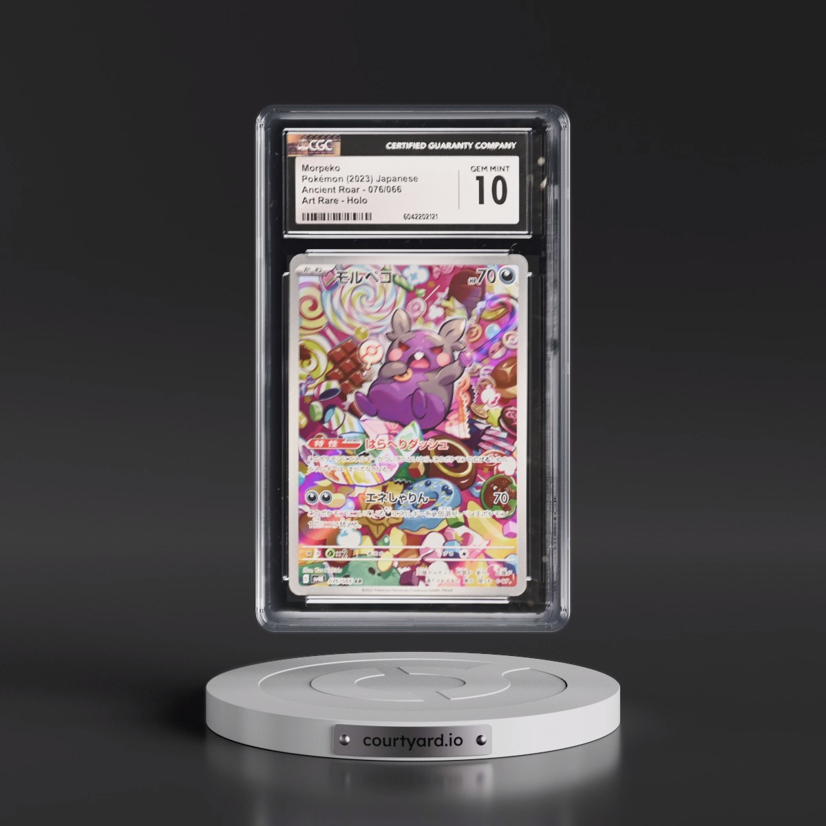 2023 Pokémon Sv4k-Ancient Roar #076 Morpeko - Art Rare (CGC 10 GEM MINT)