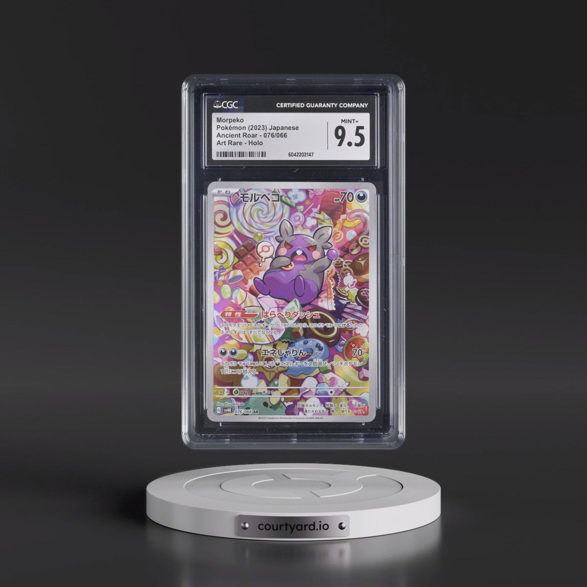 2023 Pokémon Sv4k-Ancient Roar #076 Morpeko - Art Rare (CGC 9.5 MINT+)