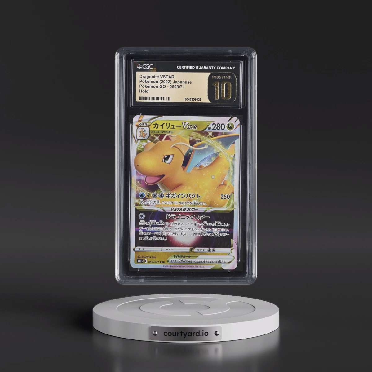 2022 Pokémon GO #050/071 Dragonite VSTAR - Holo (CGC 10 PRISTINE)