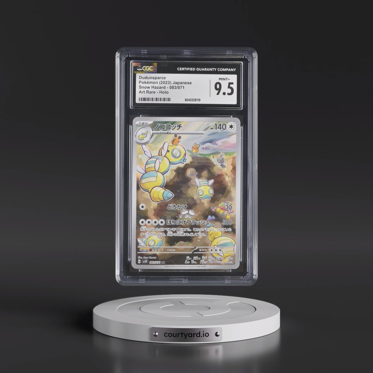 2023 Pokémon Sv2p-Snow Hazard #083 Dudunsparce - Art Rare (CGC 9.5 MINT+)