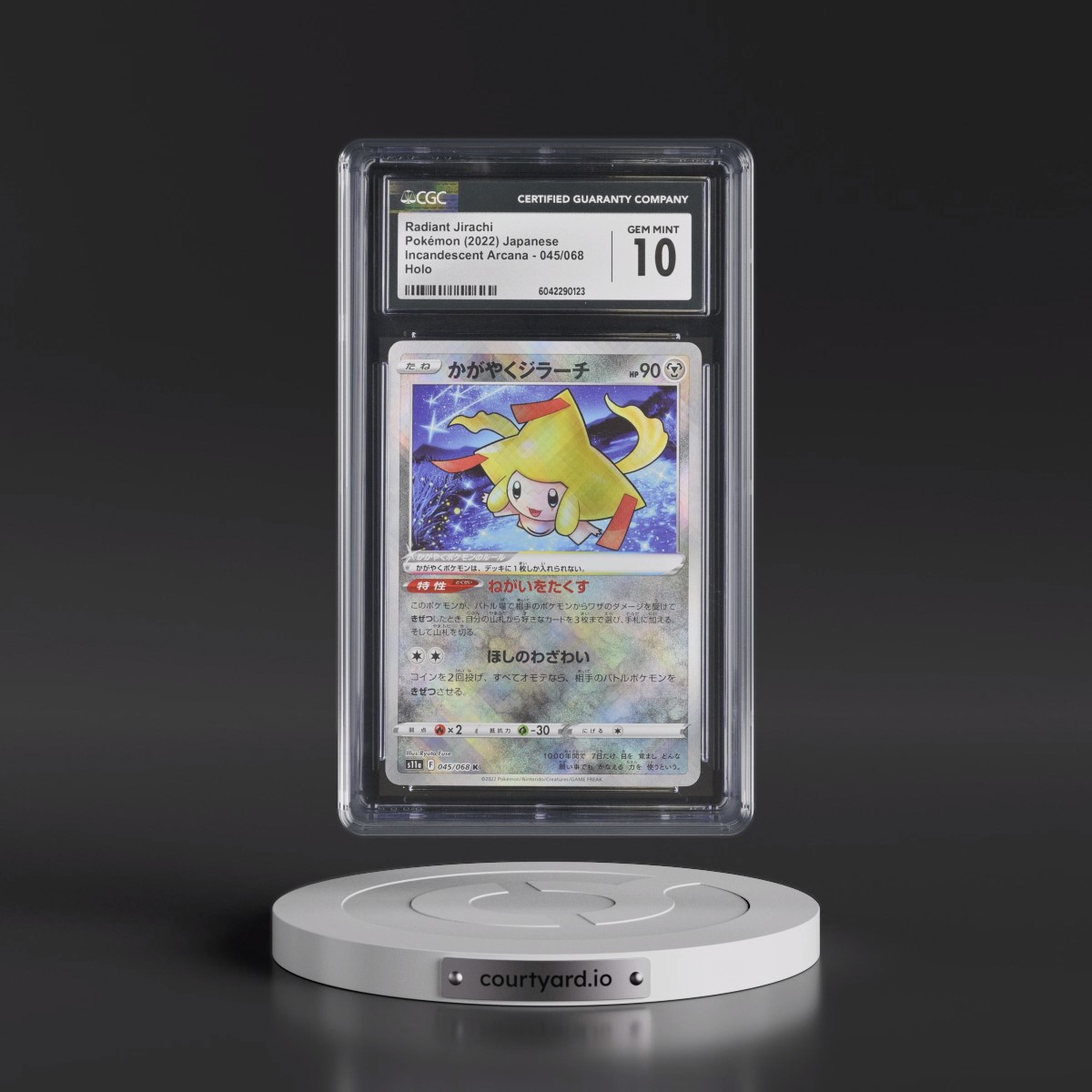 2022 Incandescent Arcana #045/068 Radiant Jirachi - Holo (CGC 10 GEM MINT)