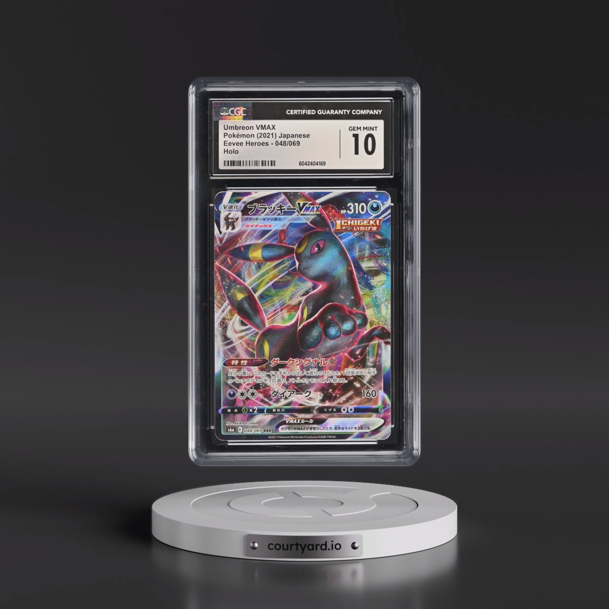 2021 Eevee Heroes #048/069 Umbreon VMAX - Holo (CGC 10 GEM MINT)