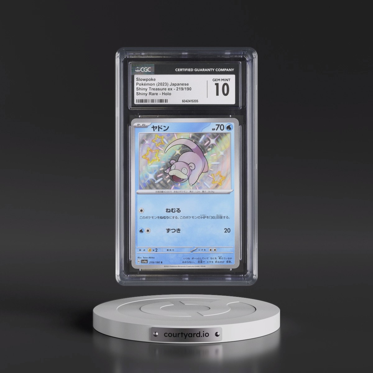 2023 Shiny Treasure ex #219/190 Slowpoke - Shiny Rare Holo (CGC 10 GEM MINT)