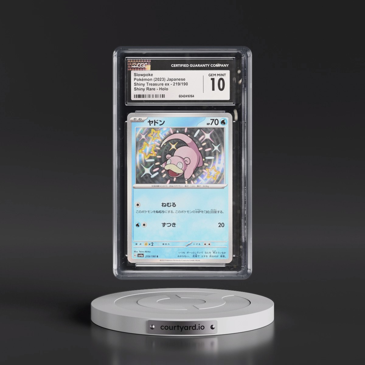 2023 Shiny Treasure ex #219/190 Slowpoke - Shiny Rare Holo (CGC 10 GEM MINT)