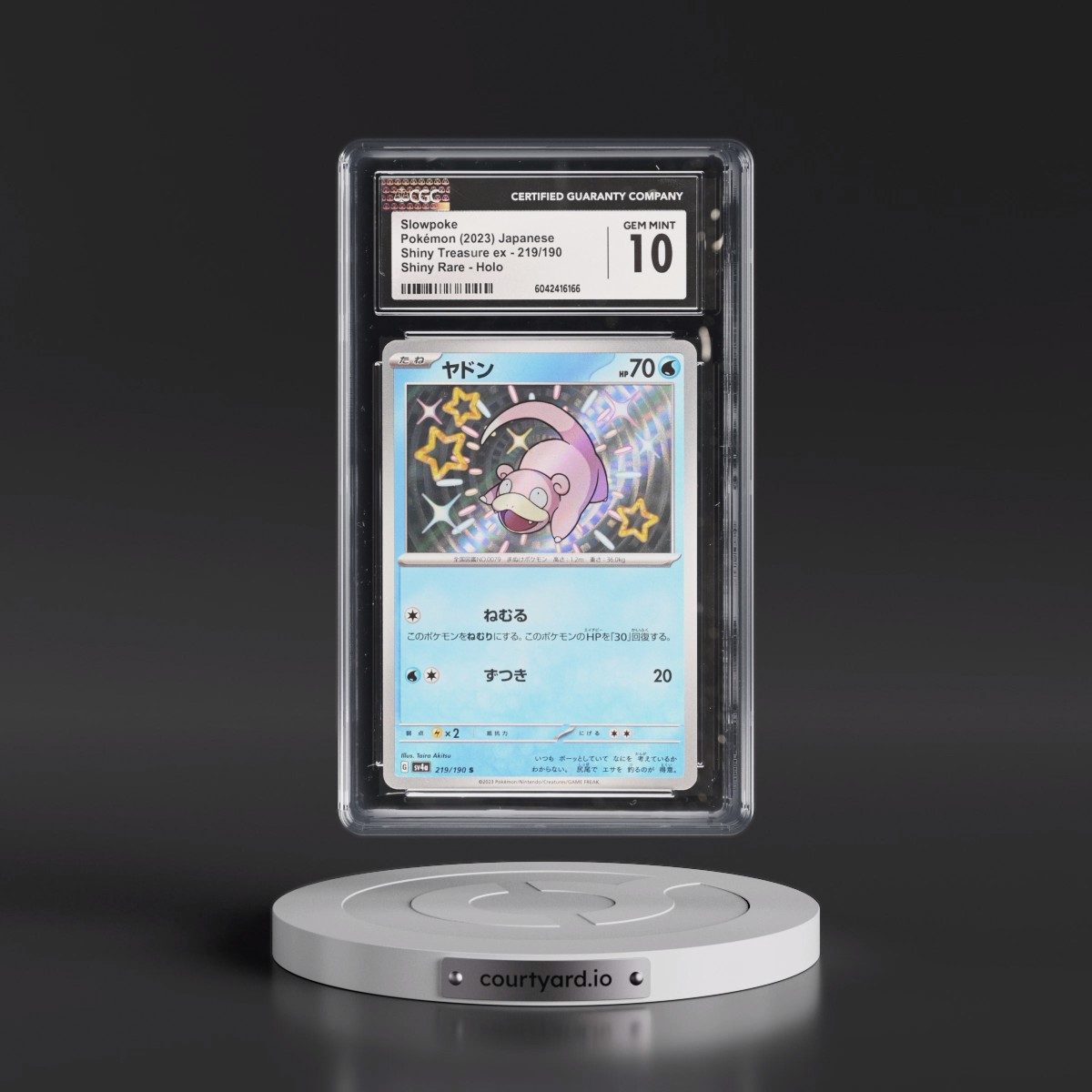 2023 Shiny Treasure ex #219/190 Slowpoke - Shiny Rare Holo (CGC 10 GEM MINT)