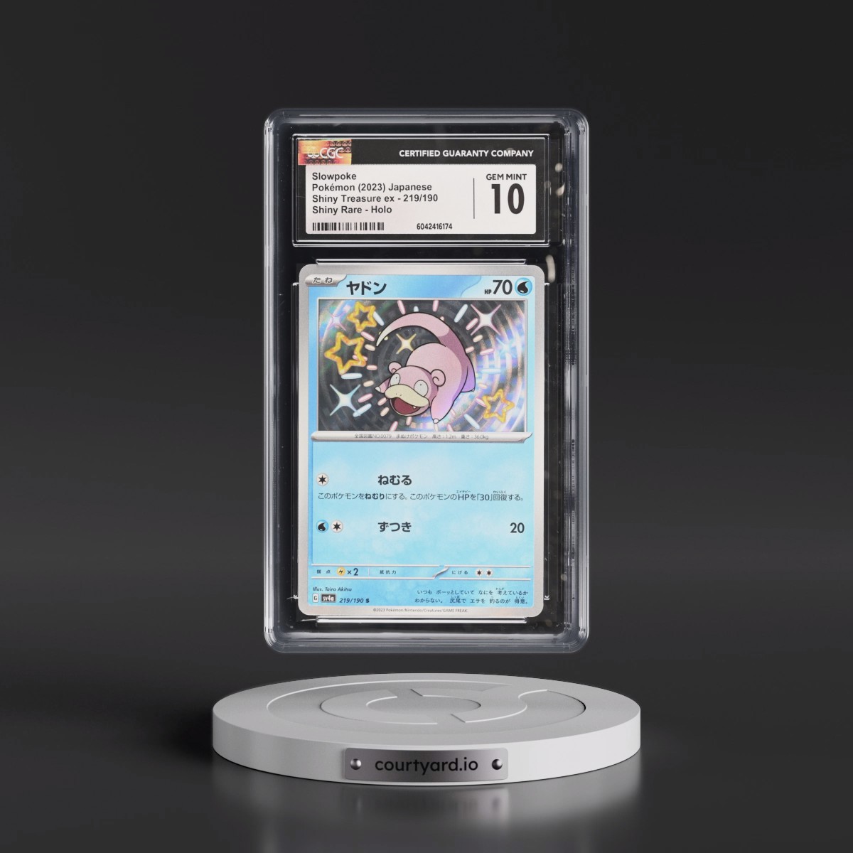 2023 Shiny Treasure ex #219/190 Slowpoke - Shiny Rare Holo (CGC 10 GEM MINT)