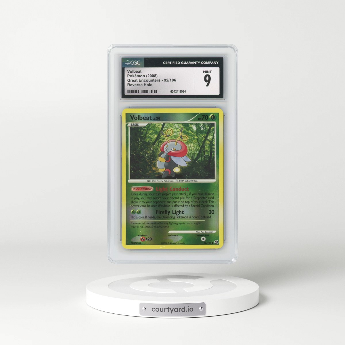 2008 Great Encounters #92/106 Volbeat - Reverse Holo (CGC 9 MINT)