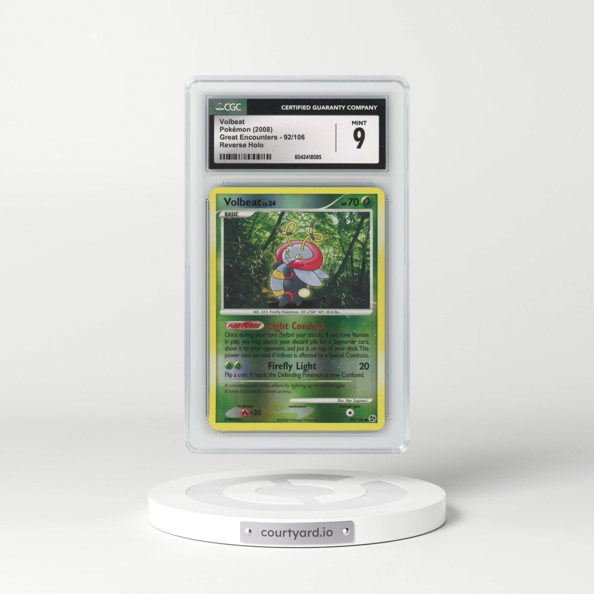 2008 Great Encounters #92/106 Volbeat - Reverse Holo (CGC 9 MINT)