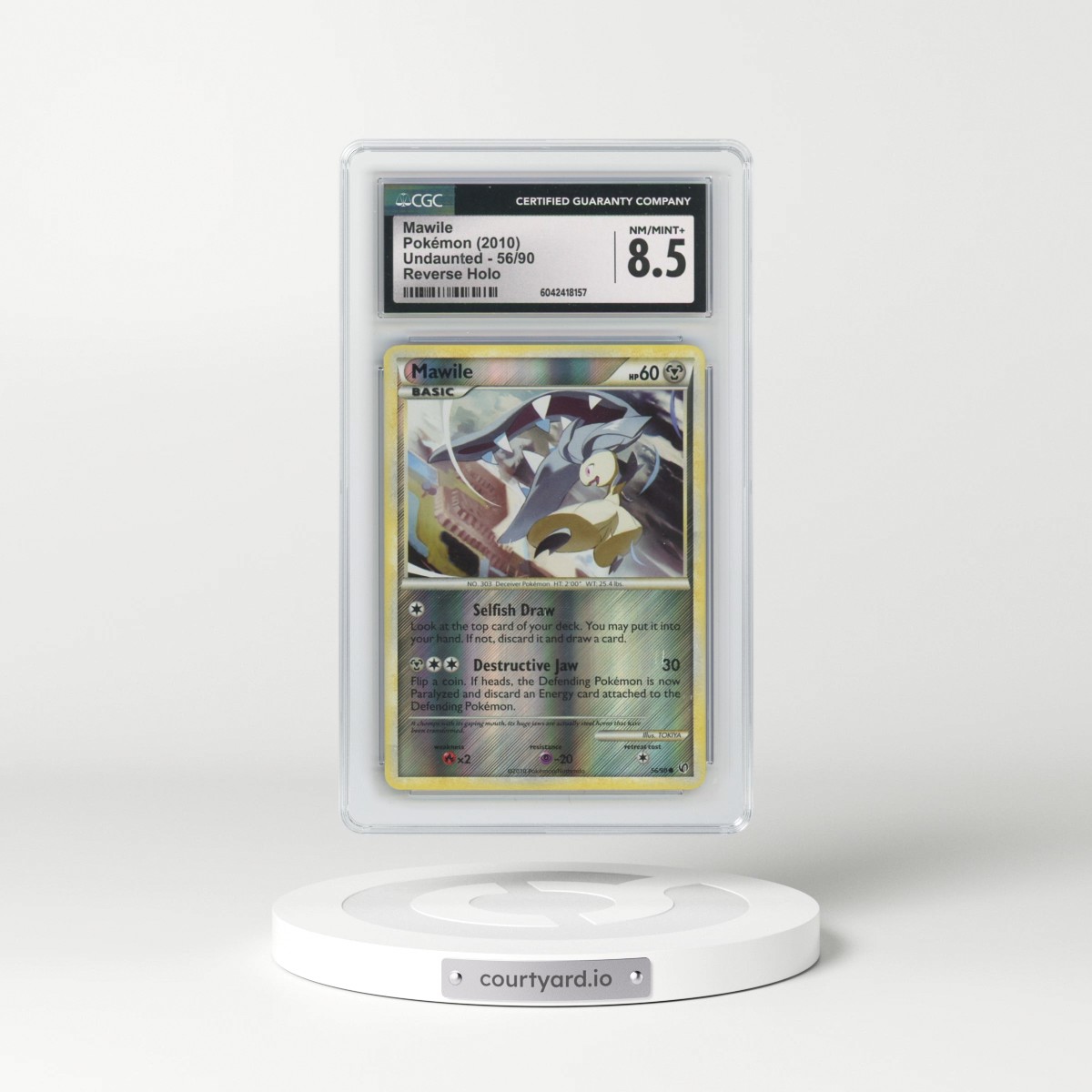 2010 Undaunted #56/90 Mawile - Reverse Holo (CGC 8.5 NM-MT+)