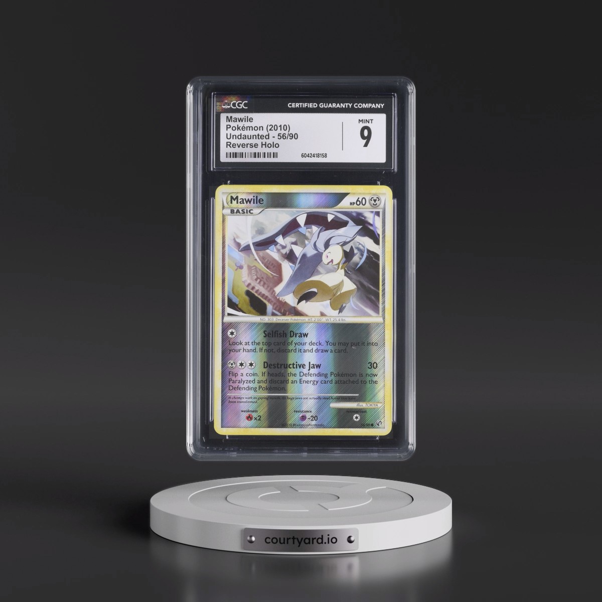 2010 Undaunted #56/90 Mawile - Reverse Holo (CGC 9 MINT)