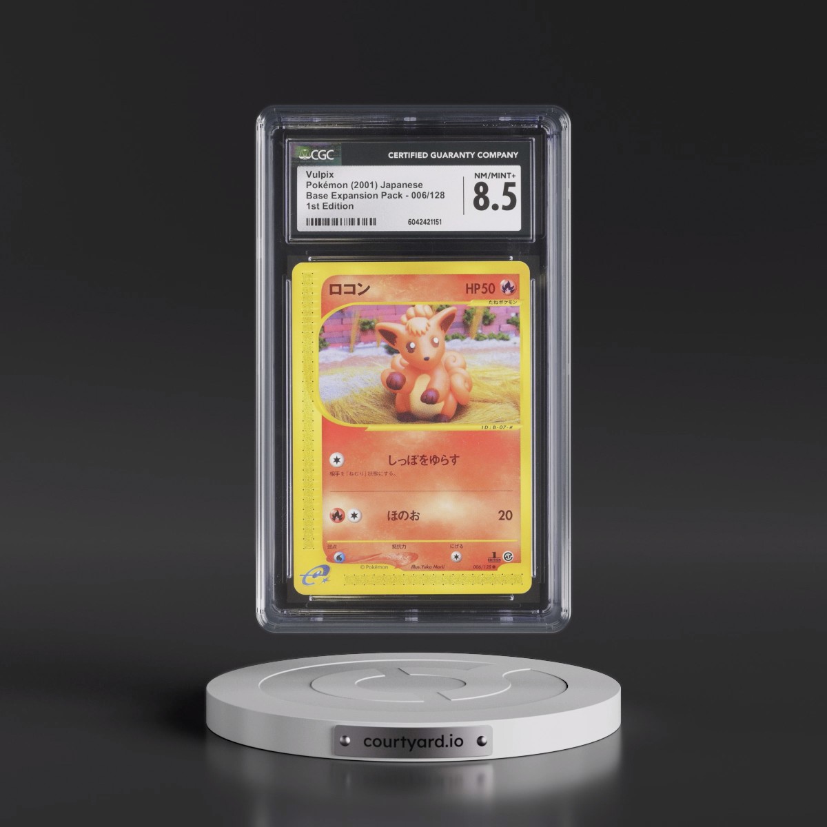 2001 Base Expansion Pack #006/128 Vulpix - 1st Edition (CGC 8.5 NM-MT+)