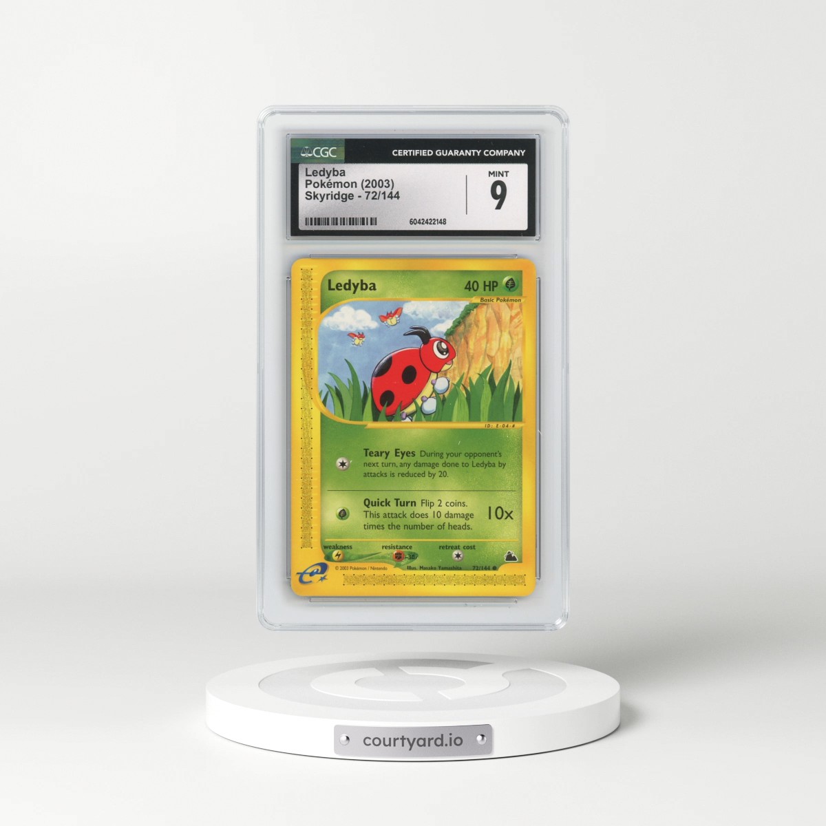 2003 Skyridge #72/144 Ledyba (CGC 9 MINT)