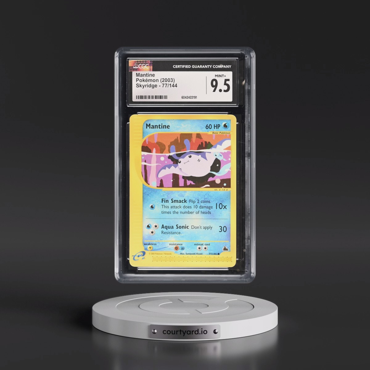 2003 Skyridge #77/144 Mantine (CGC 9.5 MINT+)