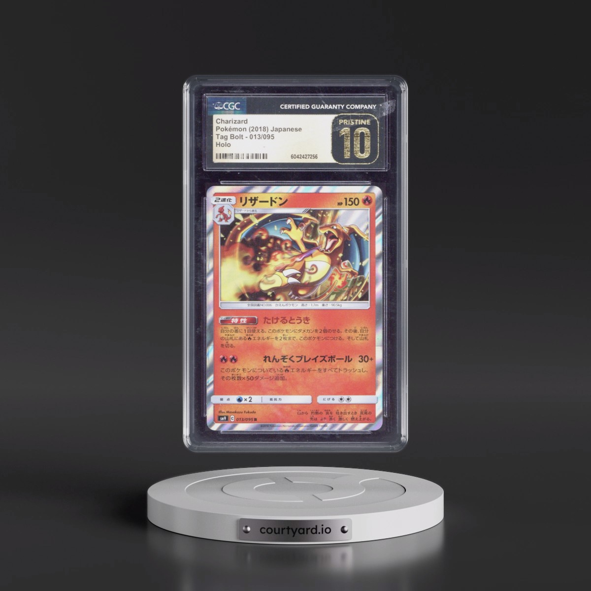 2018 Tag Bolt #013/095 Charizard - Holo (CGC 10 PRISTINE)