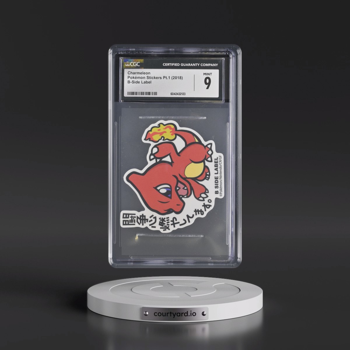 2018 Pokémon Stickers Pt.1 (2018 B-Side Label) - Japanese Charmeleon (CGC 9 MINT)