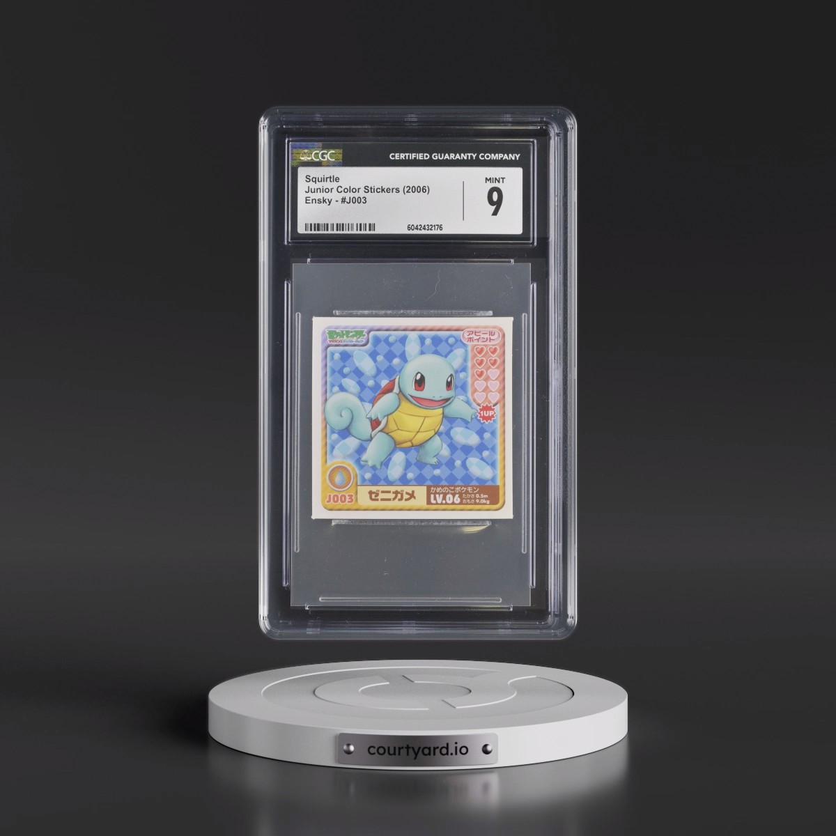 2006 Junior Color Stickers (2006 Ensky) - Japanese #J003 Squirtle (CGC 9 MINT)