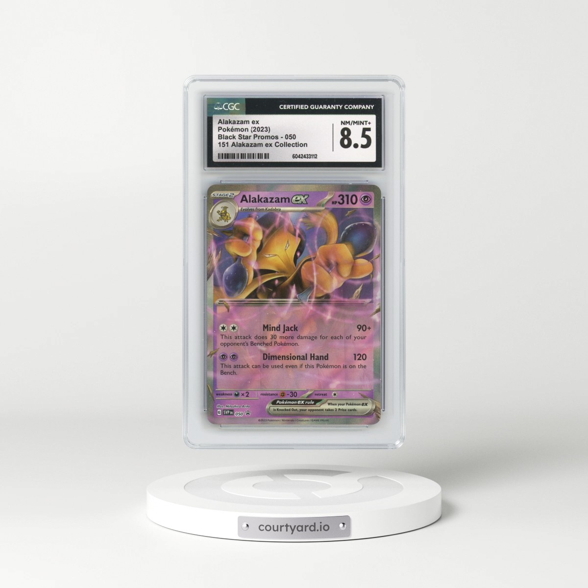 2023 Black Star Promos - Scarlet & Violet SVP EN #050 Alakazam ex - 151 ex Box-Alakazam ex (CGC 8.5 NM-MT+)
