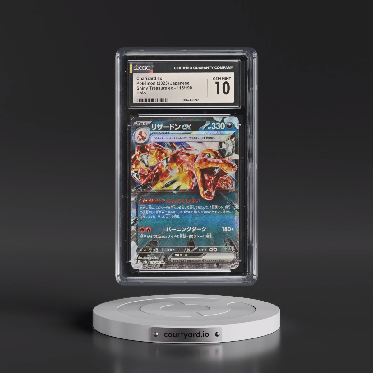2023 Shiny Treasure ex Charizard ex - Holo #115/190 CGC 10