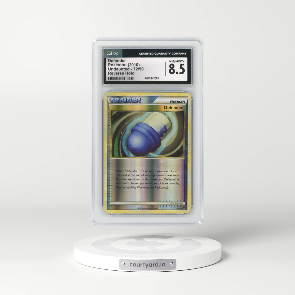 2010 Undaunted #72/90 Defender - Reverse Holo (CGC 8.5 NM-MT+)