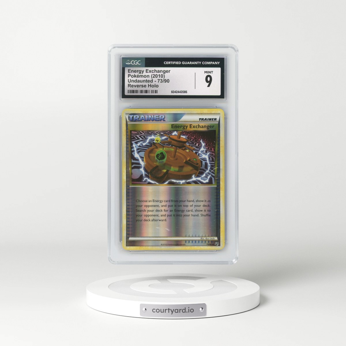 2010 Undaunted #73/90 Energy Exchanger - Reverse Holo (CGC 9 MINT)