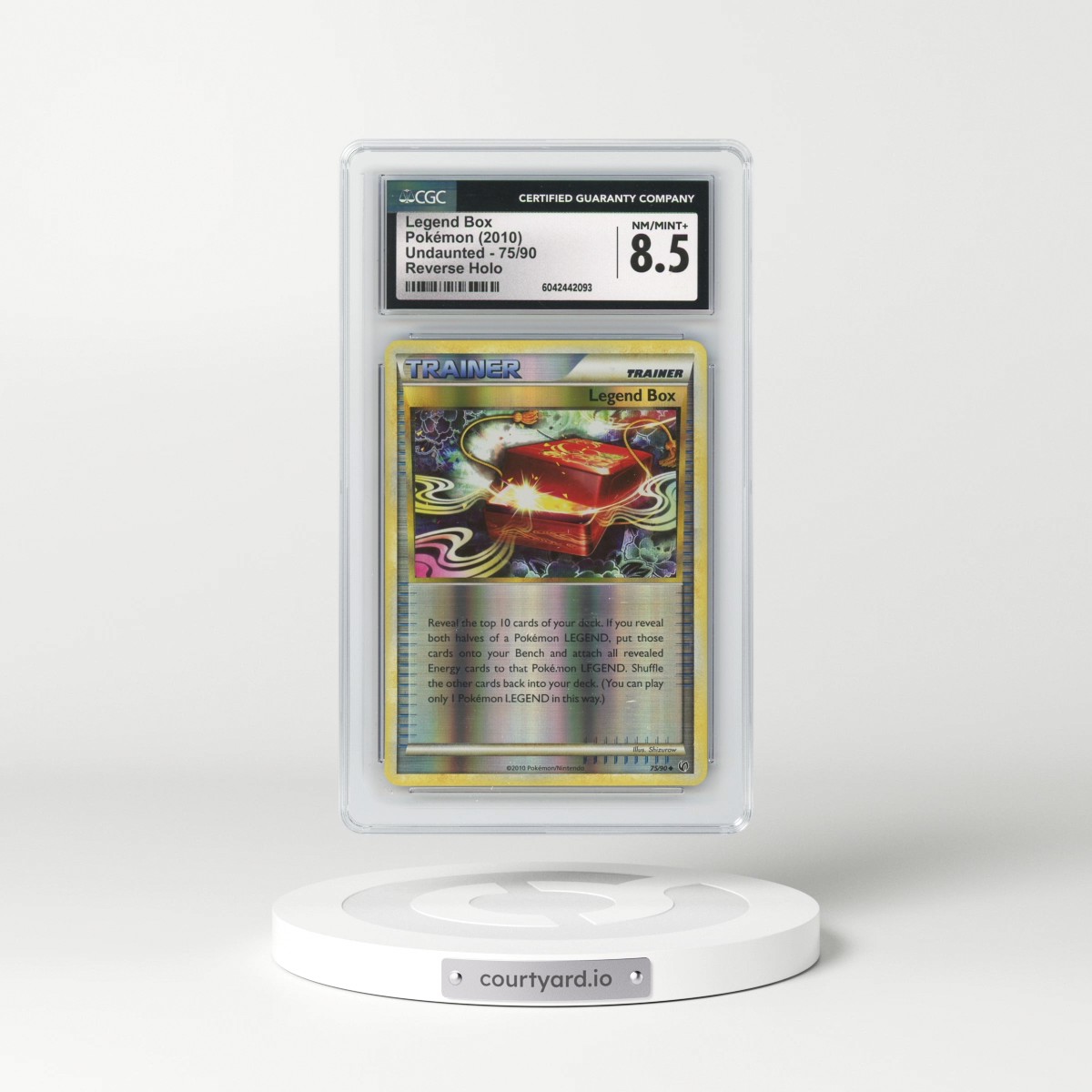 2010 Undaunted #75/90 Legend Box - Reverse Holo (CGC 8.5 NM-MT+)