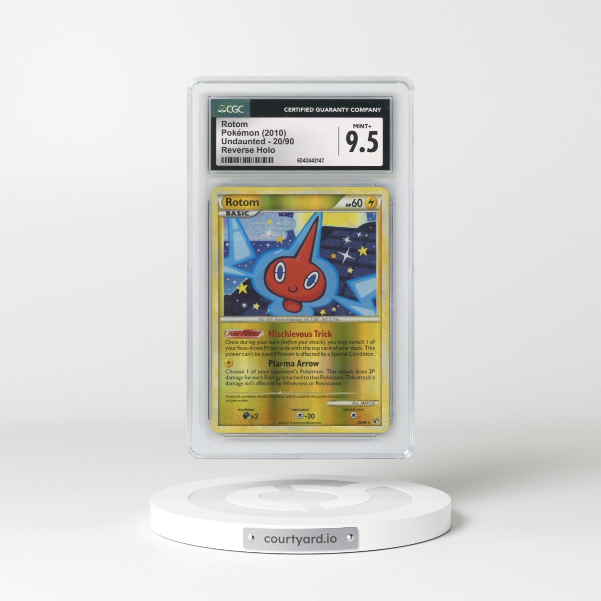 2010 Undaunted #20/90 Rotom - Reverse Holo (CGC 9.5 MINT+)