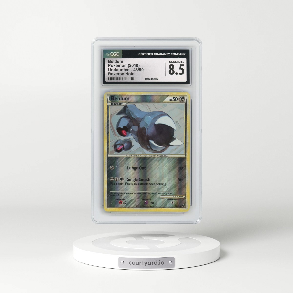 2010 Undaunted #43/90 Beldum - Reverse Holo (CGC 8.5 NM-MT+)