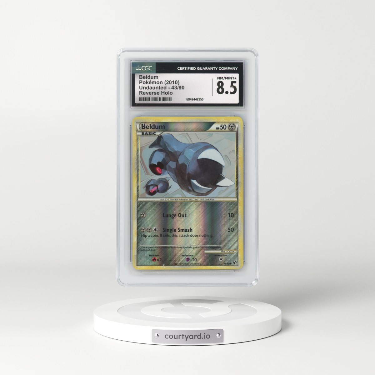 2010 Undaunted #43/90 Beldum - Reverse Holo (CGC 8.5 NM-MT+)