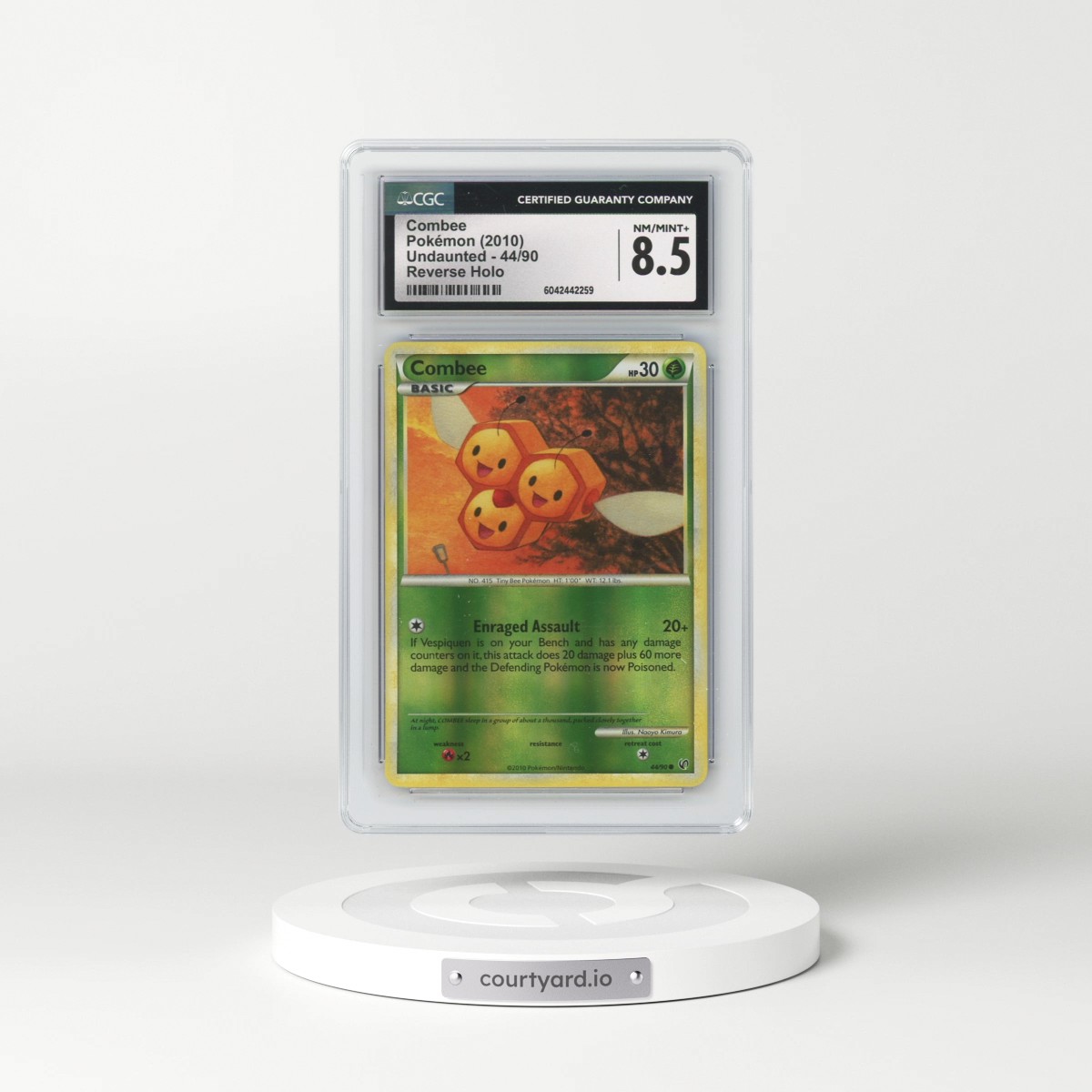 2010 Undaunted #44/90 Combee - Reverse Holo (CGC 8.5 NM-MT+)