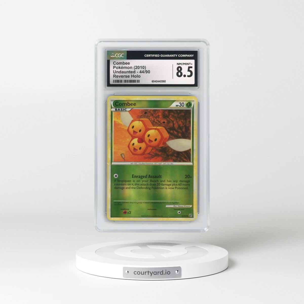 2010 Undaunted #44/90 Combee - Reverse Holo (CGC 8.5 NM-MT+)