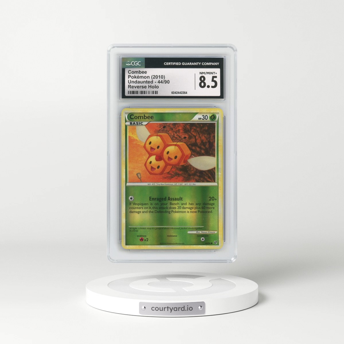 2010 Undaunted #44/90 Combee - Reverse Holo (CGC 8.5 NM-MT+)