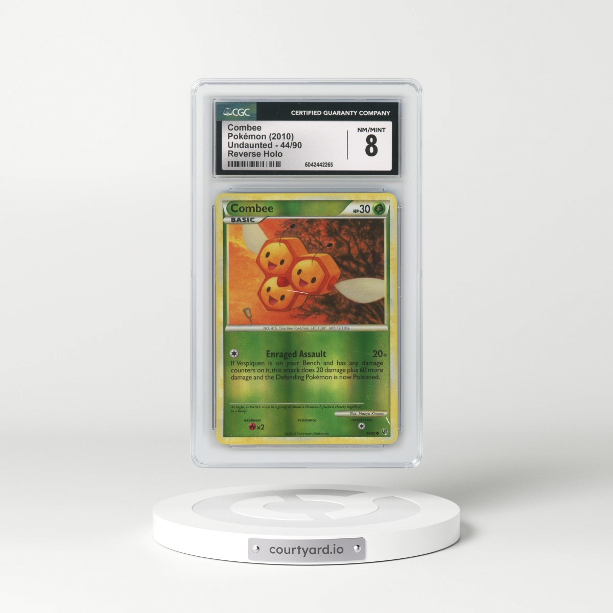 2010 Undaunted #44/90 Combee - Reverse Holo (CGC 8 NM-MT)