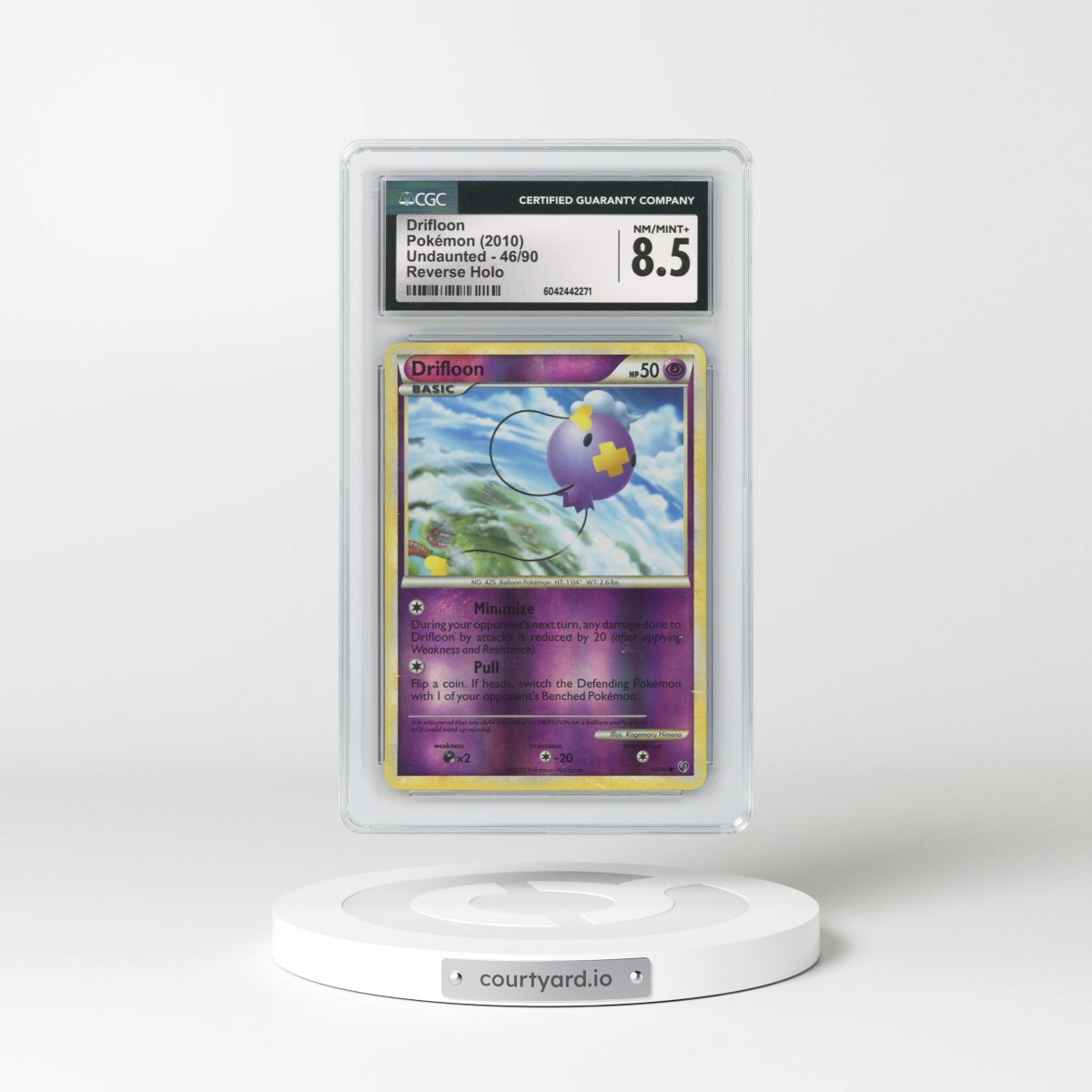 2010 Undaunted #46/90 Drifloon - Reverse Holo (CGC 8.5 NM-MT+)