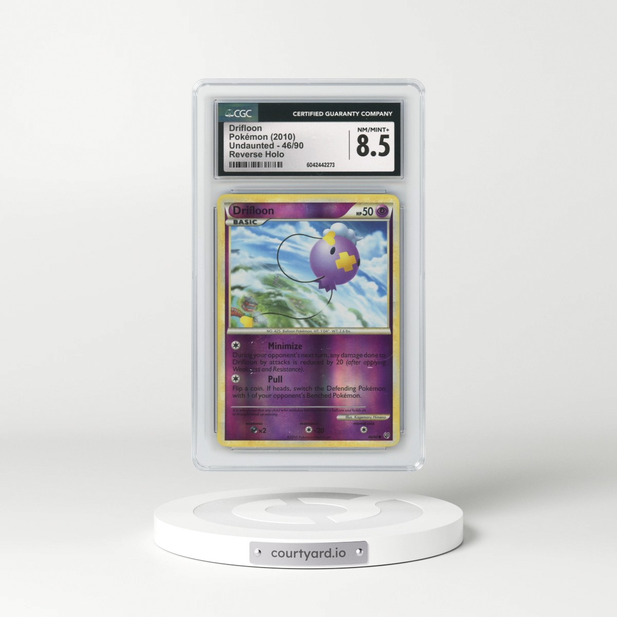 2010 Undaunted #46/90 Drifloon - Reverse Holo (CGC 8.5 NM-MT+)