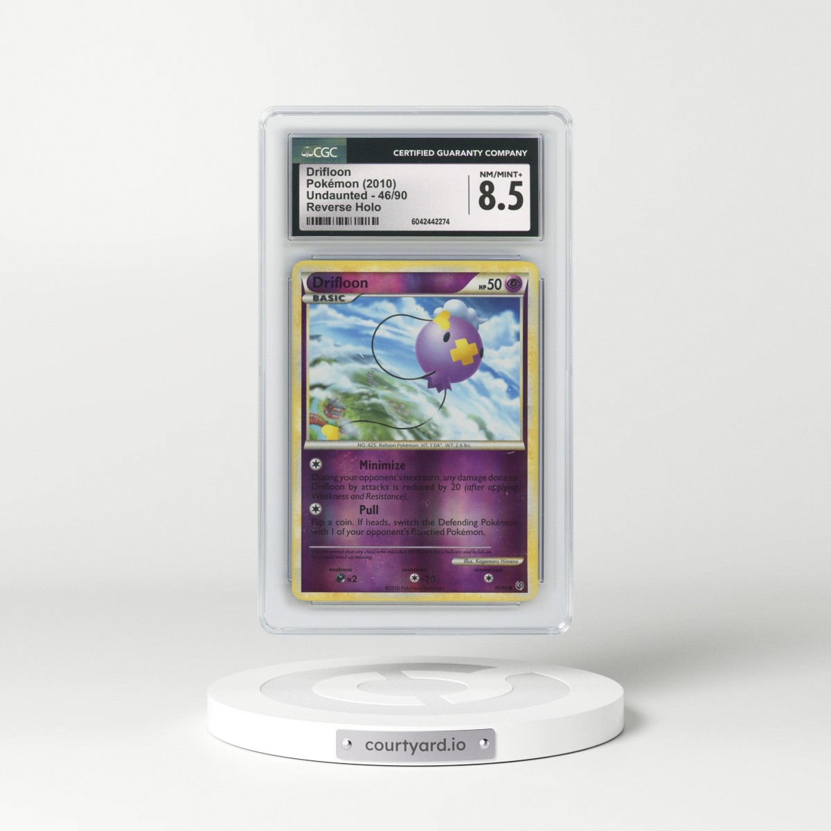 2010 Undaunted #46/90 Drifloon - Reverse Holo (CGC 8.5 NM-MT+)