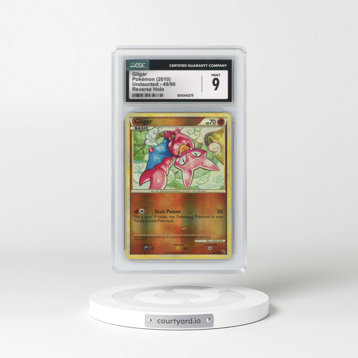 2010 Undaunted #49/90 Gligar - Reverse Holo (CGC 9 MINT)