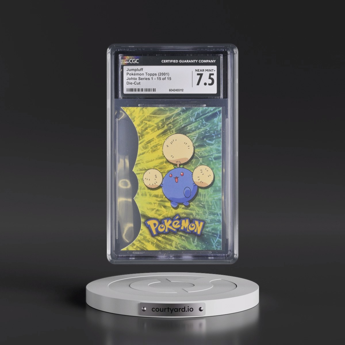 2001 Johto Series 1 #15 of 15 Jumpluff - Die-Cut (CGC 7.5 NM+)