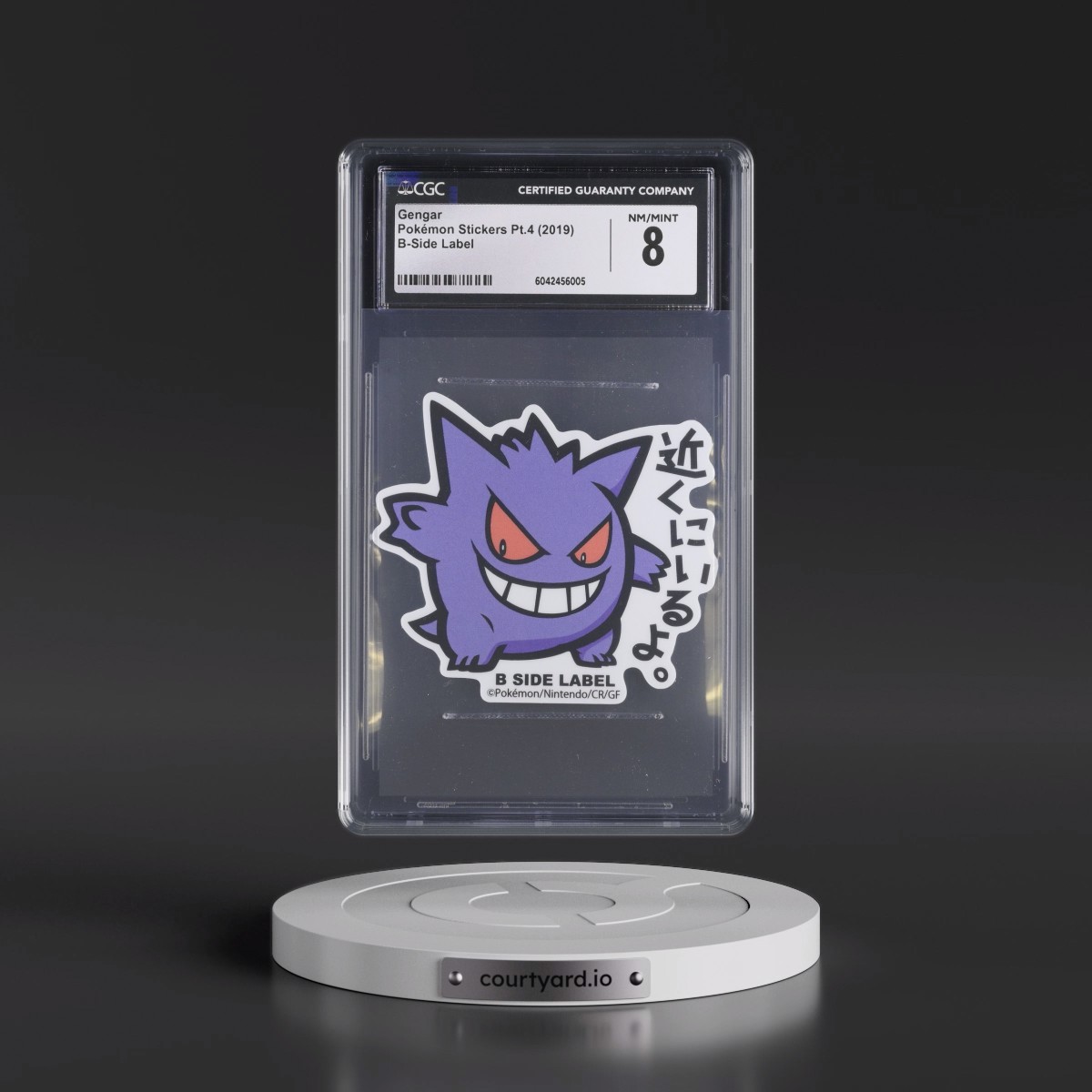 2019 Pokémon Stickers Pt.4 (2019 B-Side Label) - Japanese Gengar (CGC 8 NM-MT)