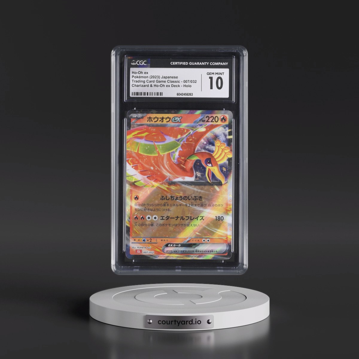 2023 Trading Card Game Classic - CLF, CLL, CLK #007/032 Ho-Oh ex - Charizard & Ho-Oh ex Deck - CLL Holo (CGC 10 GEM MINT)