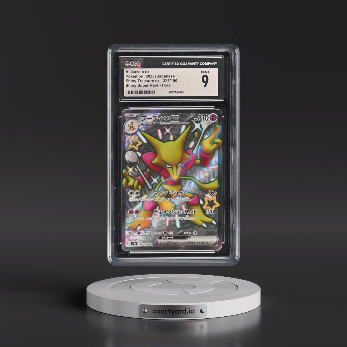2023 Shiny Treasure ex #326/190 Alakazam ex - Shiny Super Rare Holo (CGC 9 MINT)