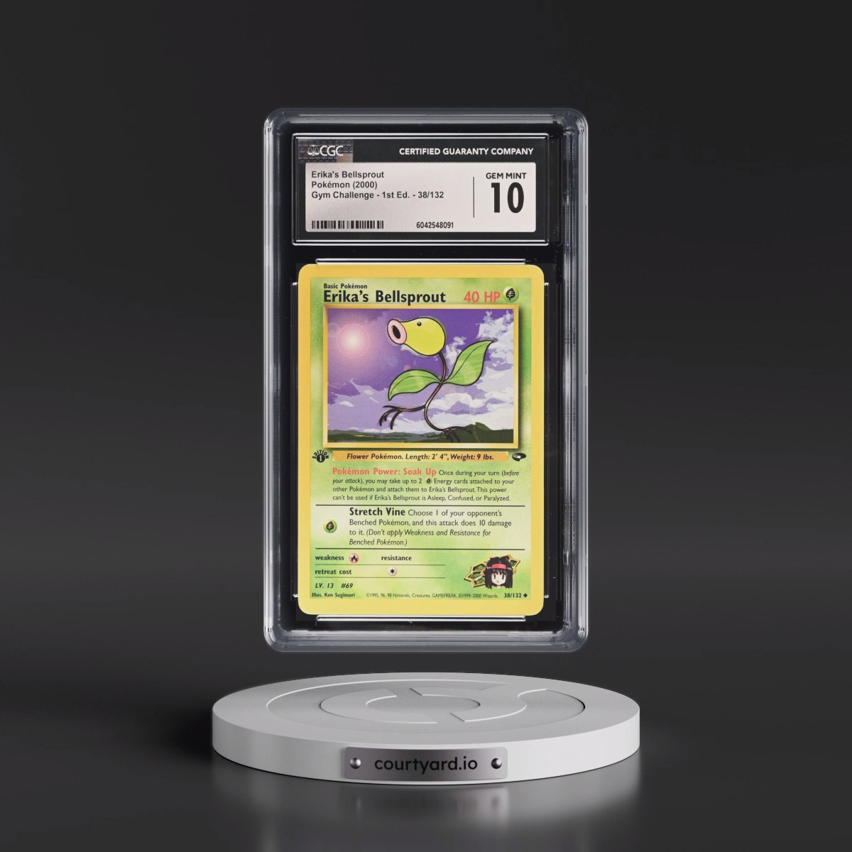 2000 Gym Challenge #38/132 Erika's Bellsprout - 1st Edition 1st Edition (CGC 10 GEM MINT)