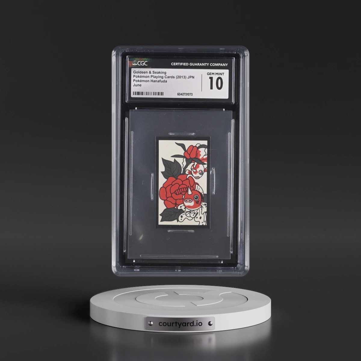 2013 Pokémon Hanafuda (2013) Goldeen &amp; Seaking - June (CGC 10 GEM MINT)